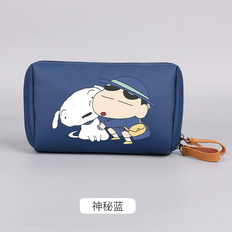 Travel Accessories Toiletry Bag - กระเป๋าเครื่องสำอางลายการ์ตูนชินจังน่ารักสำหรับผู้หญิง กระเป๋าใส่เครื่องสำอางกันน้ำแบบพกพาสำหรับเดินทาง กระเป๋าจัดระเบียบแปรงแต่งหน้าสำหรับผู้หญิง