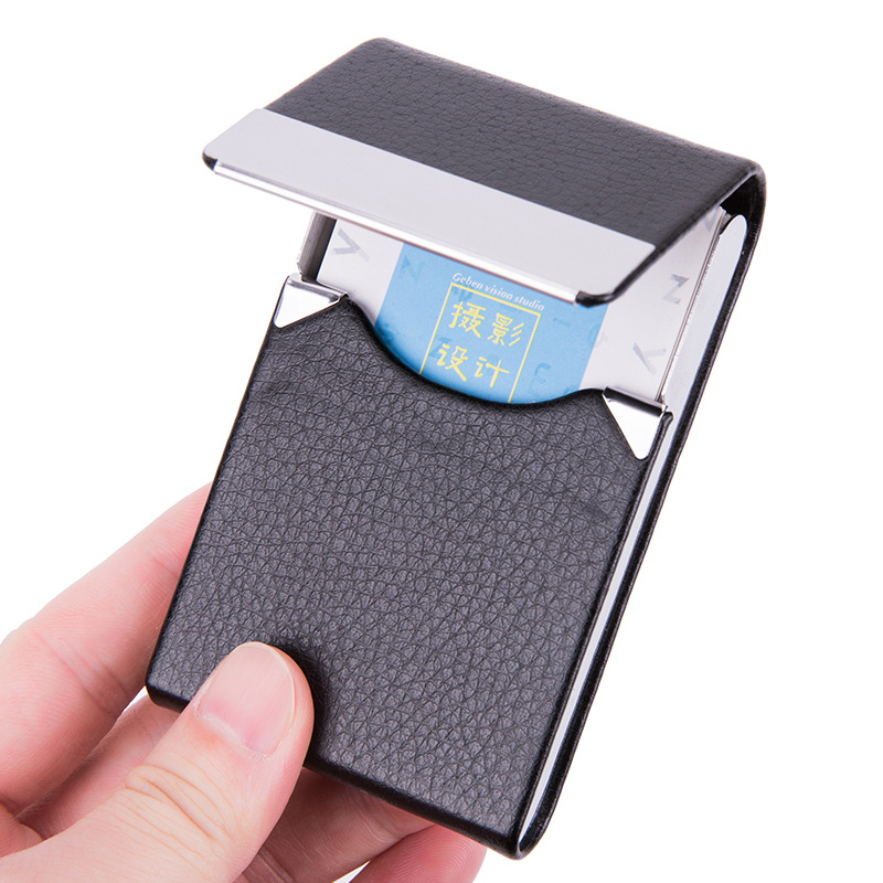 Travel Wallet Slim - 1 PC ผู้ถือบัตรธุรกิจกรณี Man Slim PU