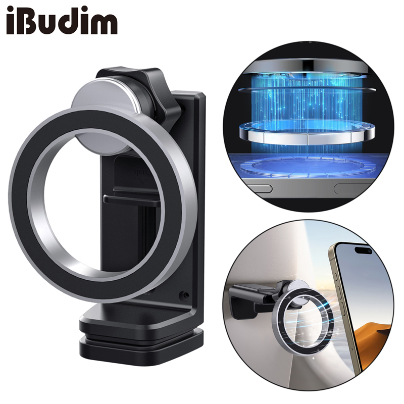Phone Holder Airplane - ที่วางโทรศัพท์แม่เหล็กอเนกประสงค์สำหรับเดินทาง 360 องศา ° ที่ยึดโทรศัพท์มือถือแบบปรับหมุนได้ ใช้งานได้โดยไม่ต้องใช้มือ
