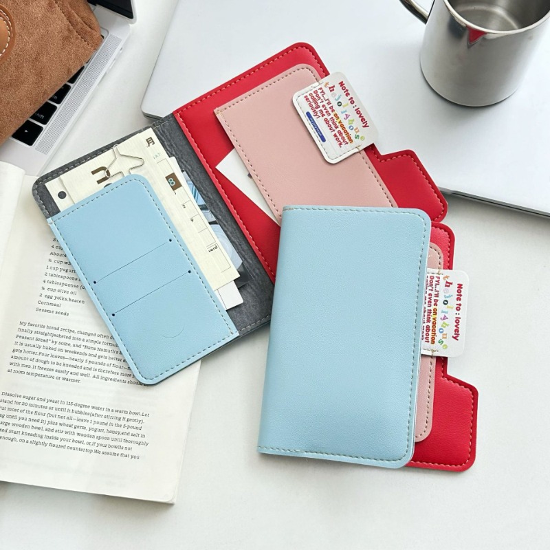 Travel Accessories Pouch For Men - Ins บล็อกสีผู้ถือหนังสือเดินทาง Multi-Function Travel กระเป๋าสตางค์กระเป๋า ID