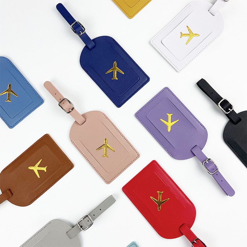 Travel Accessories Bag For Men - ป้ายกระเป๋ากระเป๋าเดินทางสำหรับผู้ชายผู้หญิงหนัง PU สีสันสดใสป้ายบัตรประจำตัวสำหรับใส่บัตรกระเป๋าเดินทาง