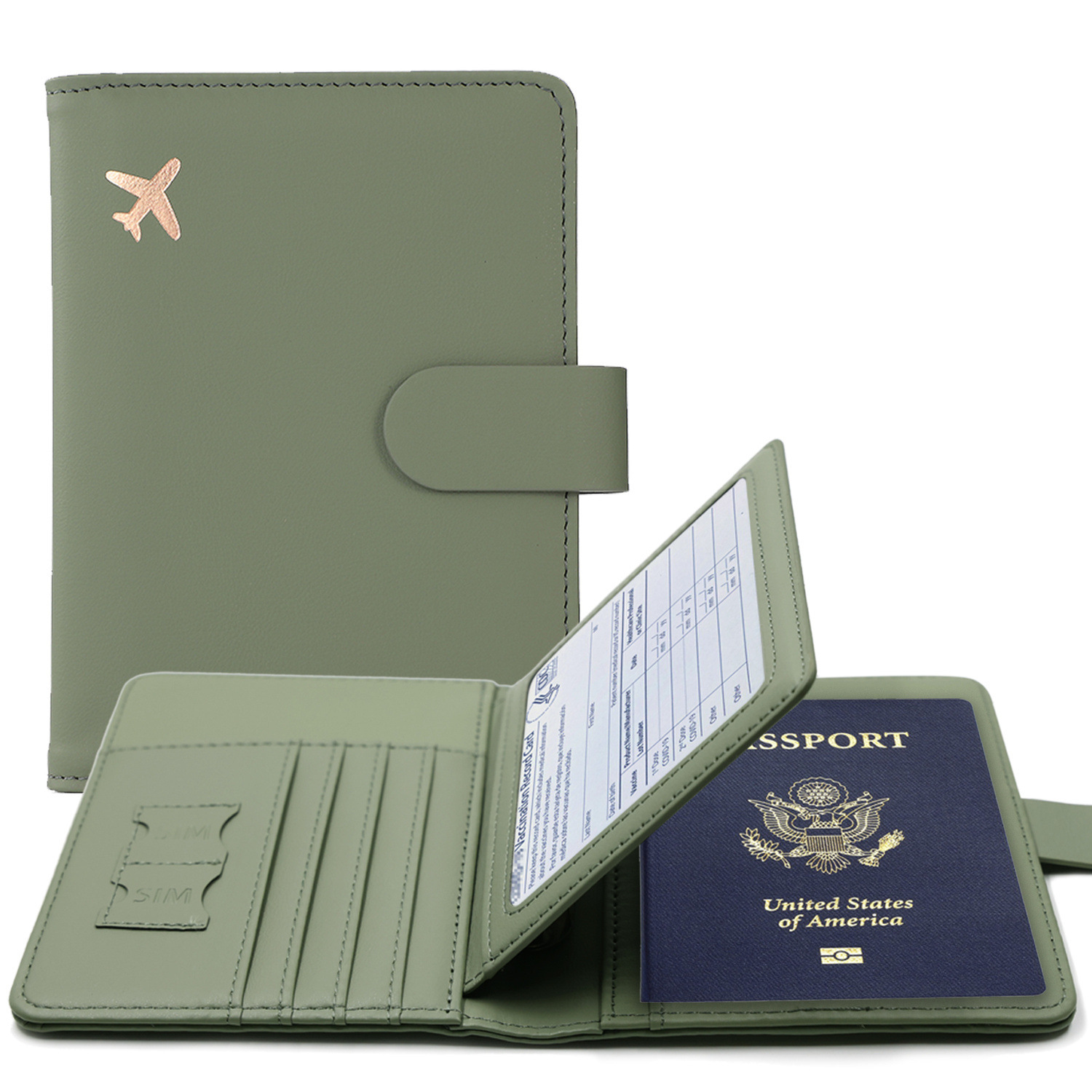 Travel Accessories Rfid - ปกหนังสือเดินทาง RFID กรณีผู้ถือหนังสือเดินทางกระเป๋าสตางค์หนังสือเดินทางมัลติฟังก์ชั่น ID ผู้ถือบัตรเครดิตกระเป๋าสตางค์เดินทางอุปกรณ์เสริมการเดินทาง