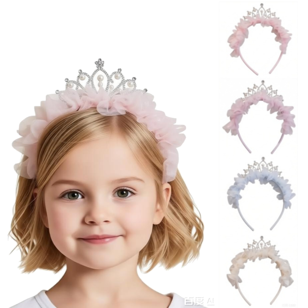 Travel Accessories For 4 Year Old - 1 ชิ้น/4 ชิ้น ที่คาดผมสาวน้อยแสนน่ารัก อุปกรณ์เสริมผม สีชมพู