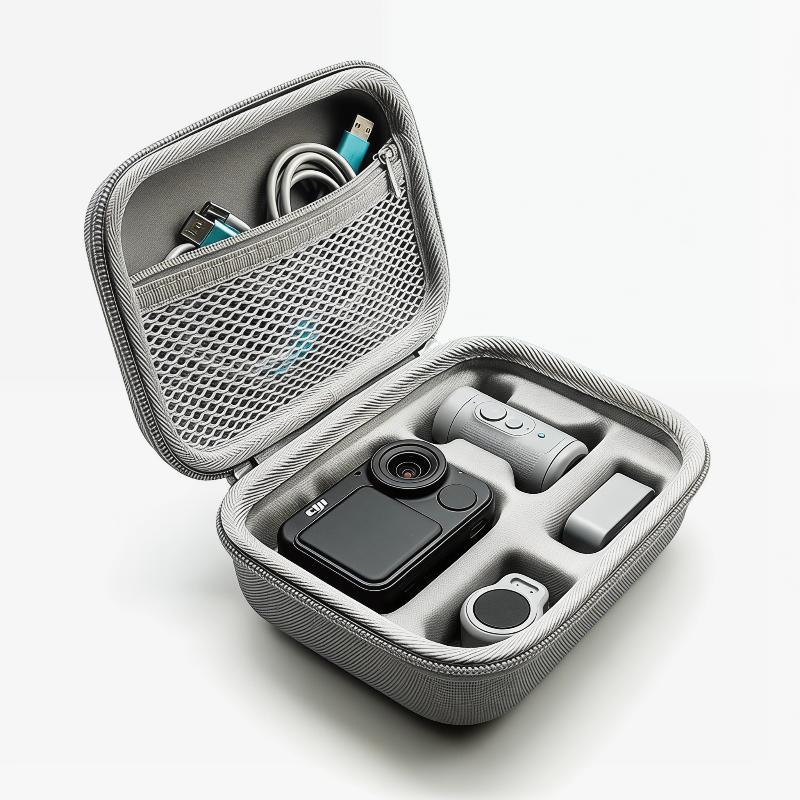 Travel Accessories Deals - กระเป๋าใส่กล้องสำหรับเดินทางสำหรับกล้อง OSMO NANO กระเป๋าเก็บของ PU กระเป๋าถือสำหรับอุปกรณ์เสริมชุดมาตรฐาน