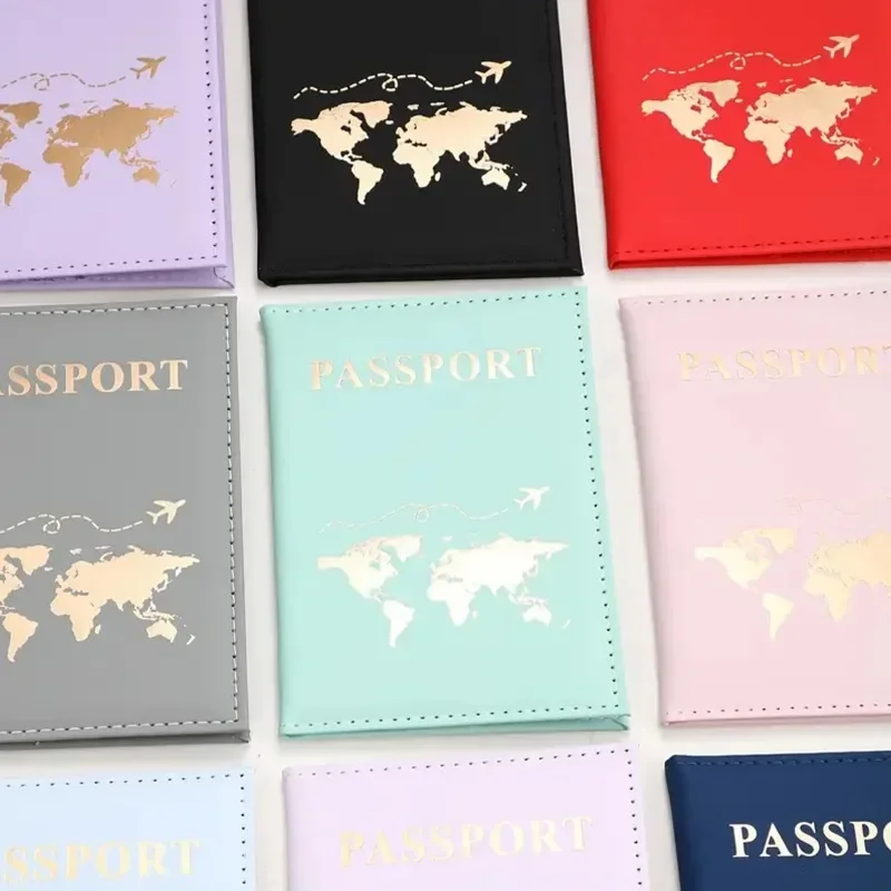 Travel Accessories Pouch For Men - หนังสือเดินทางกระเป๋ากันน้ําสําหรับผู้หญิงผู้ชาย Pu Leathaer แฟชั่นผู้ถือหนังสือเดินทางท่องเที่ยวกรณี ID นามบัตร