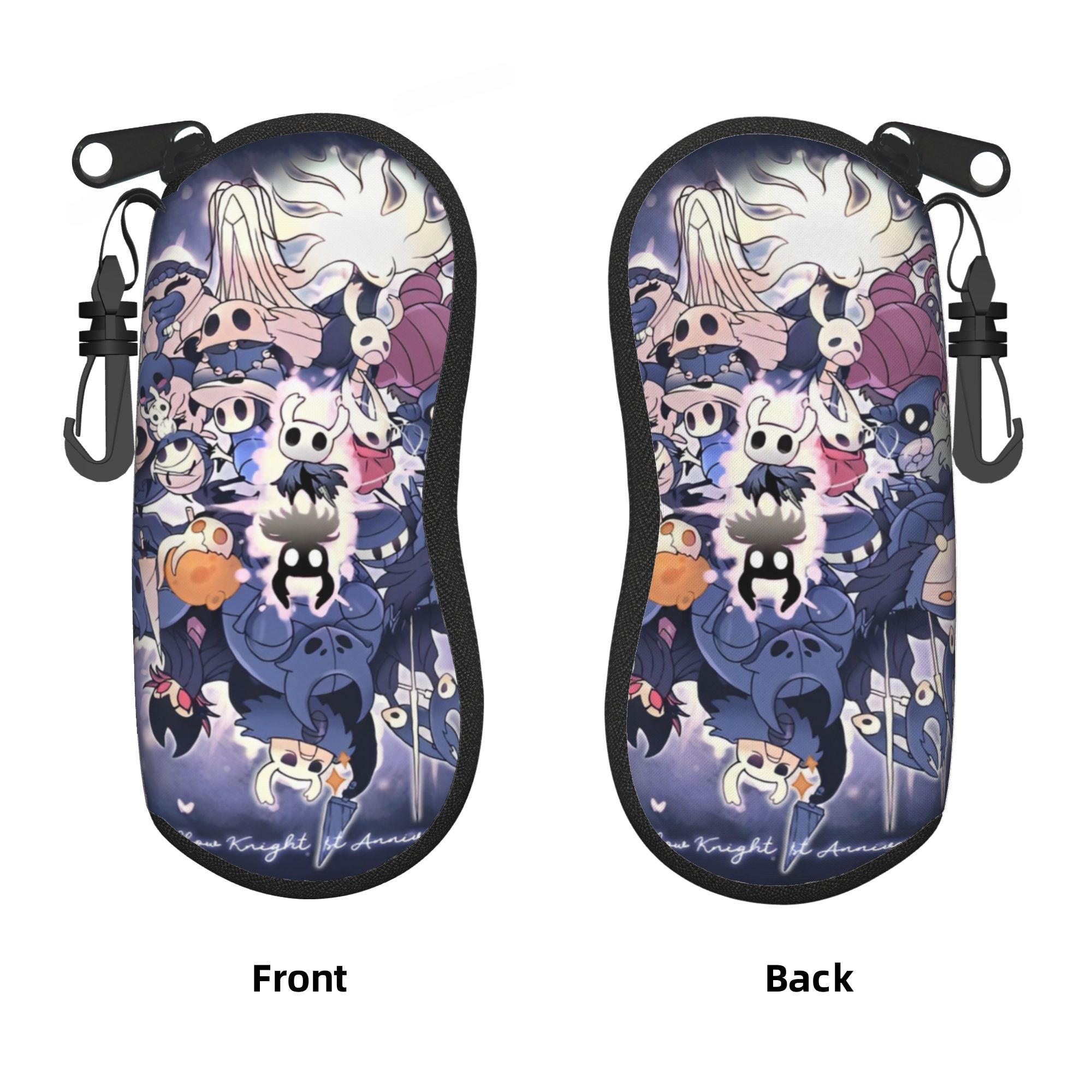 Travel Accessories Pouch For Men - ฮอลโลว์ไนท์กล่องใส่แว่นตา เกม การ์ตูนตลก กระเป๋าใส่แว่นกันแดดสำหรับเดินทาง สำหรับผู้ชายผู้หญิง อุปกรณ์เสริมแว่นตา