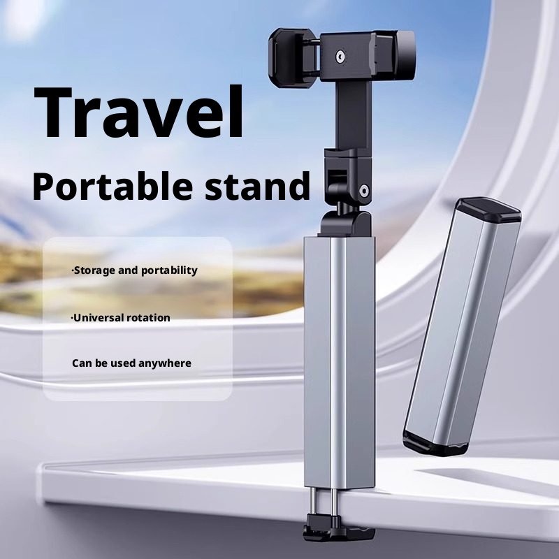 Phone Holder Airplane - ที่วางโทรศัพท์มือถือในเครื่องบิน ที่ยึดโทรศัพท์แบบพกพาสำหรับเดินทาง ใช้ได้กับที่นั่งในเครื่องบิน โต๊ะทำงาน ถ่ายเซลฟี่ หมุนได้