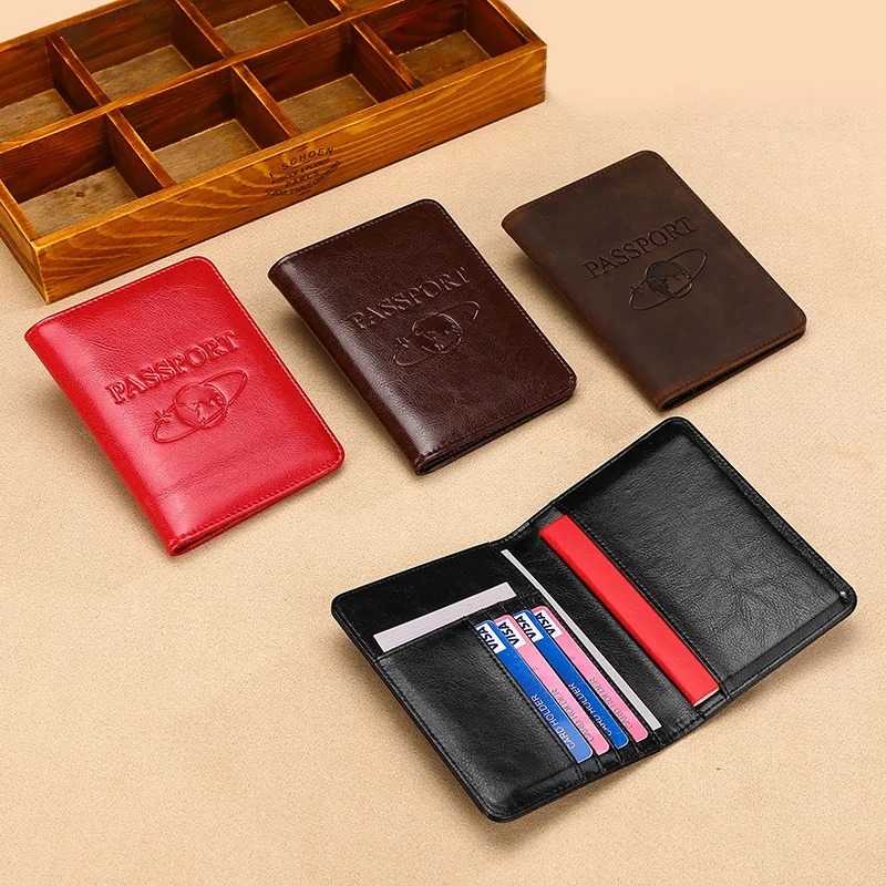 Unisex ปกหนังสือเดินทางหนังแท้ - Travel Accessories Rfid บทวิจารณ์และราคา