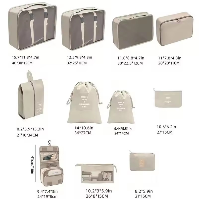 ชุดกระเป๋าจัดเก็บสำหรับเดินทาง - Travel Accessories Toiletry Bag บทวิจารณ์และราคา