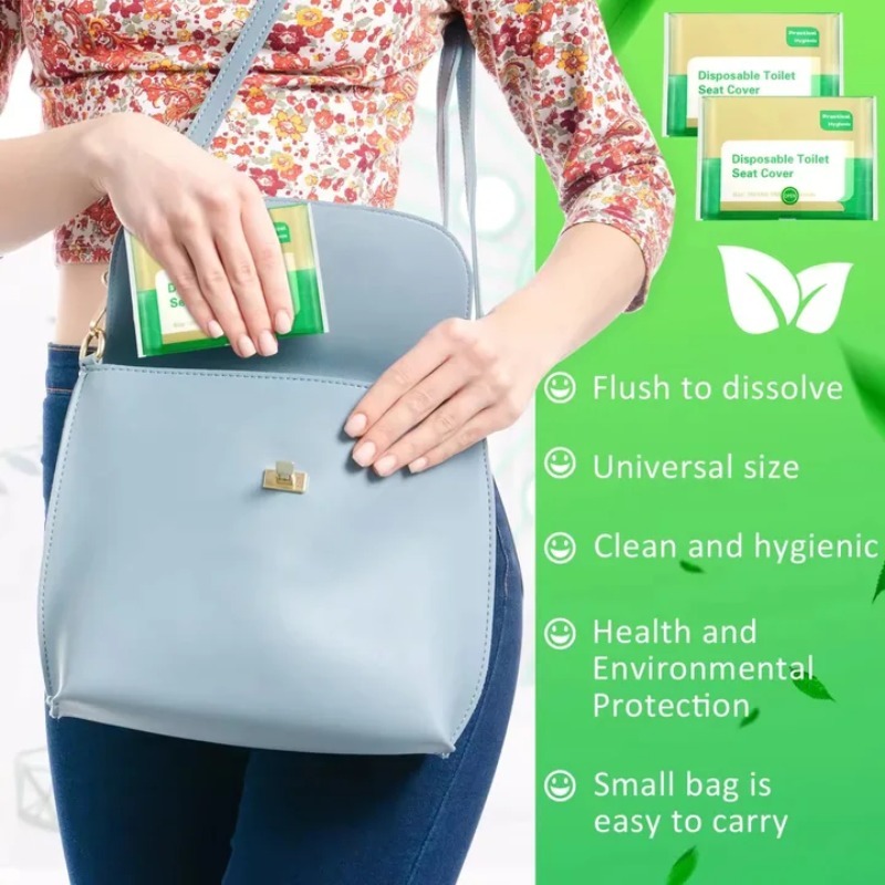 แผ่นรองนั่งชักโครกแบบใช้แล้วทิ - Travel Accessories Gadget บทวิจารณ์และราคา