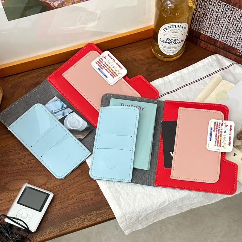 Ins บล็อกสีผู้ถือหนังสือเดินทา - Travel Accessories Pouch For Men บทวิจารณ์และราคา