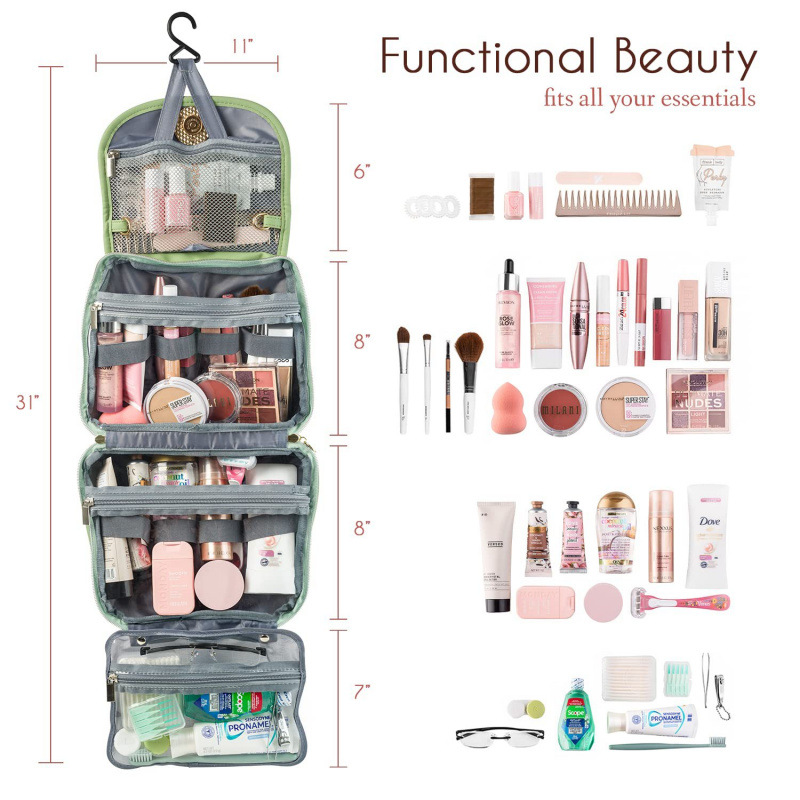 กระเป๋าใส่เครื่องสำอางกันน้ำแบ - Travel Accessories Toiletry Bag บทวิจารณ์และราคา