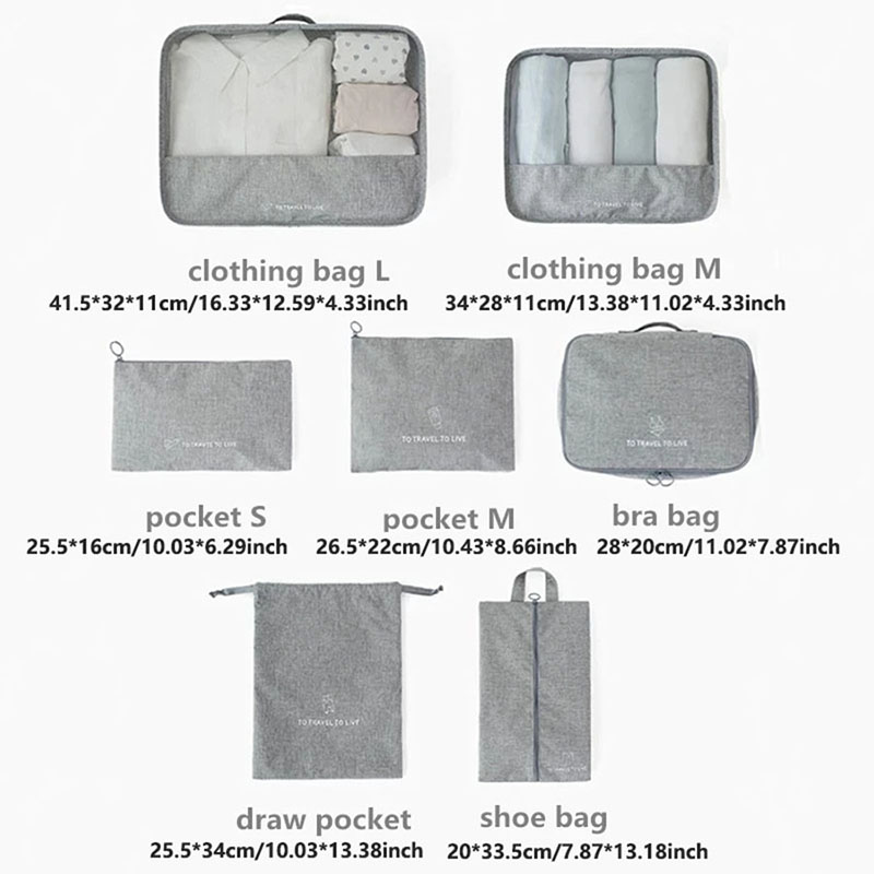 ชุดกระเป๋าจัดระเบียบสำหรับเดิน - Travel Accessories Pouch For Men บทวิจารณ์และราคา