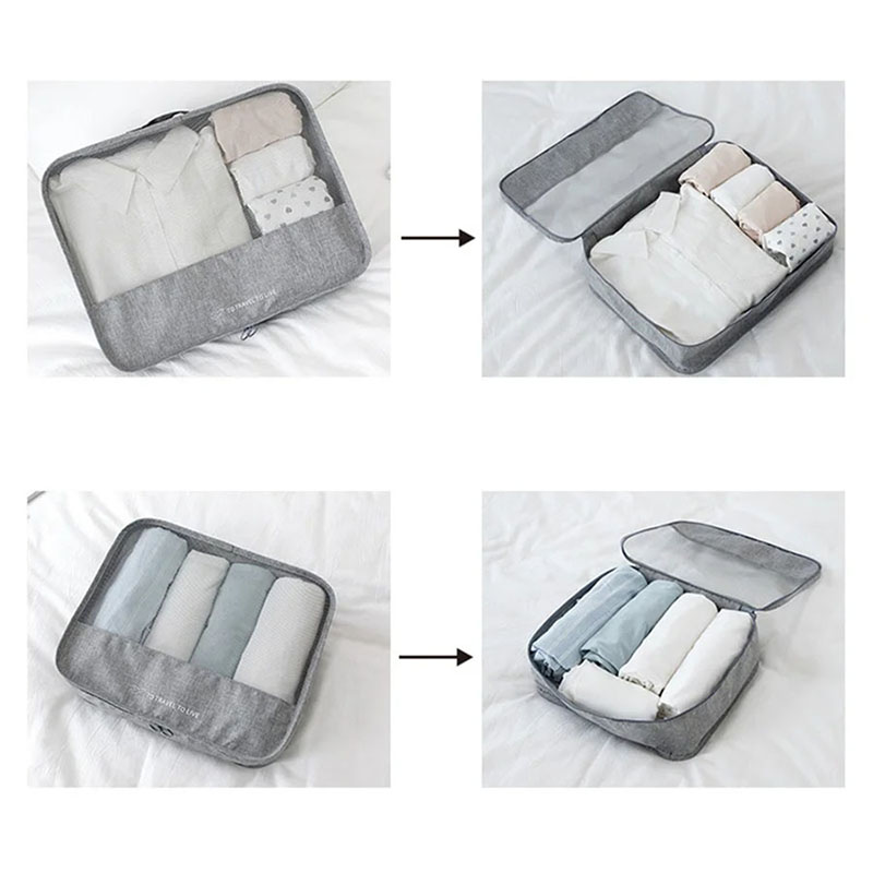 ชุดกระเป๋าจัดระเบียบสำหรับเดิน - Travel Accessories Pouch For Men บทวิจารณ์และราคา