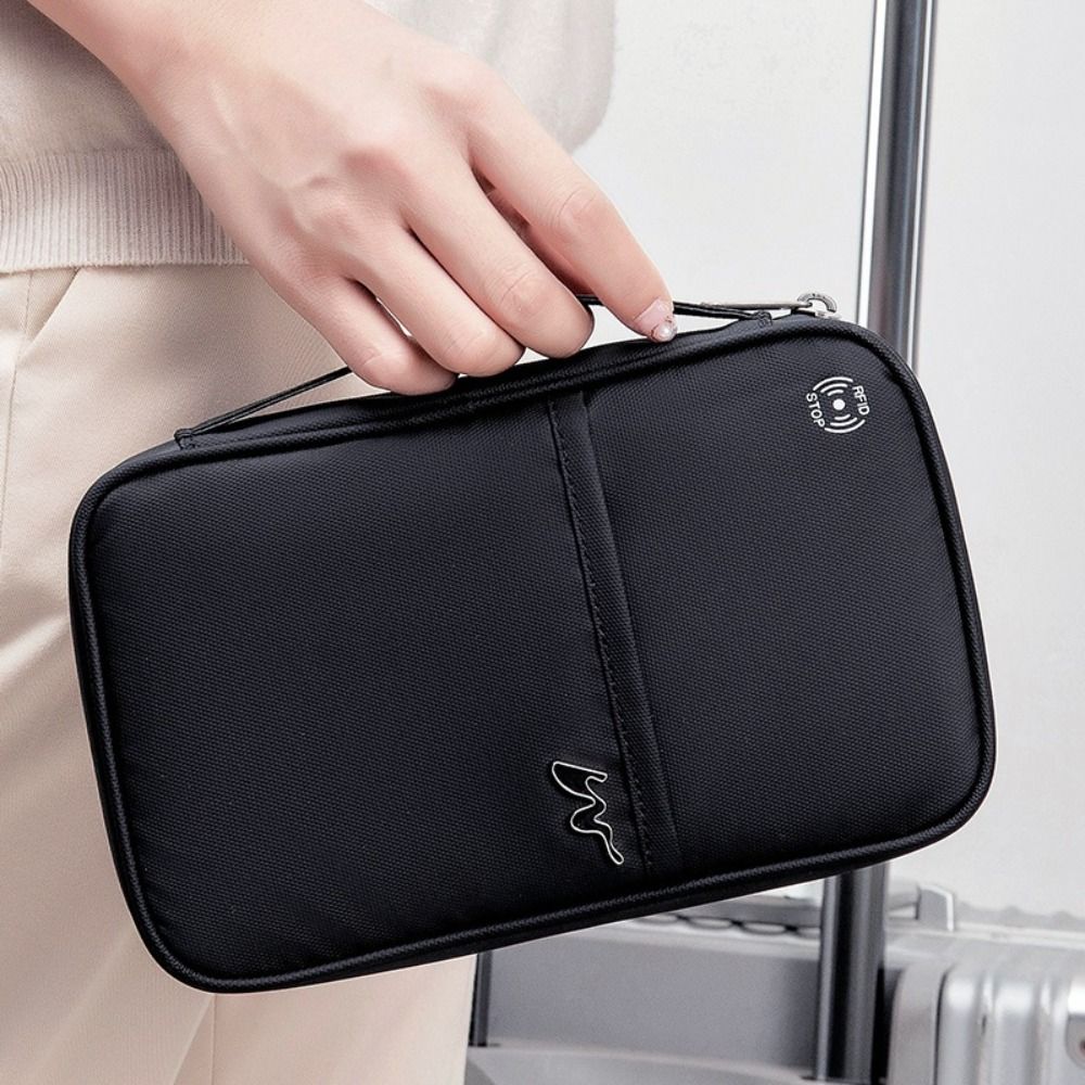 กระเป๋าใส่บัตรโพลีเอสเตอร์แบบพ - Travel Accessories Rfid บทวิจารณ์และราคา