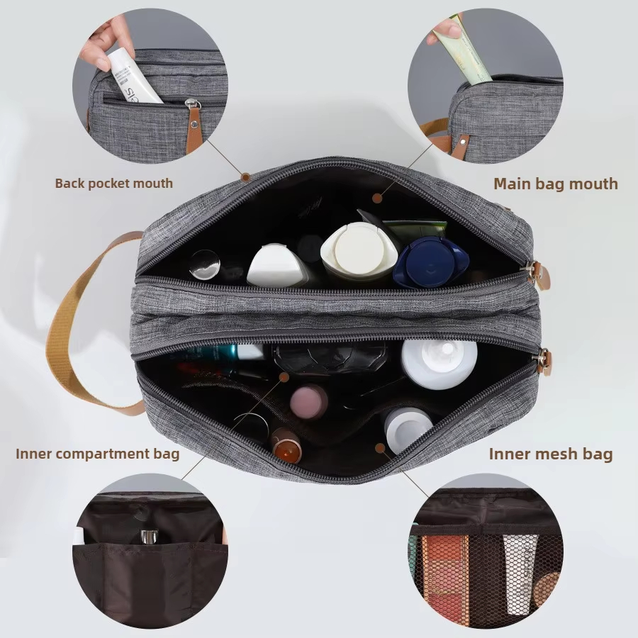 กระเป๋าเครื่องสำอางพกพาขนาดใหญ - Travel Accessories Toiletry Bag บทวิจารณ์และราคา