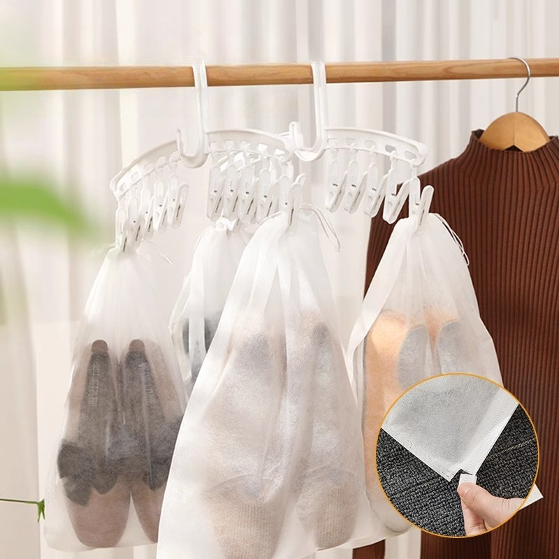ถุงเก็บรองเท้าแบบมีเชือกผูก ป้ - Shoe Bag Travel บทวิจารณ์และราคา