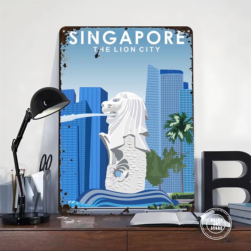 โปสเตอร์ดีบุกท่องเที่ยวสิงคโปร - Travel Accessories Singapore บทวิจารณ์และราคา