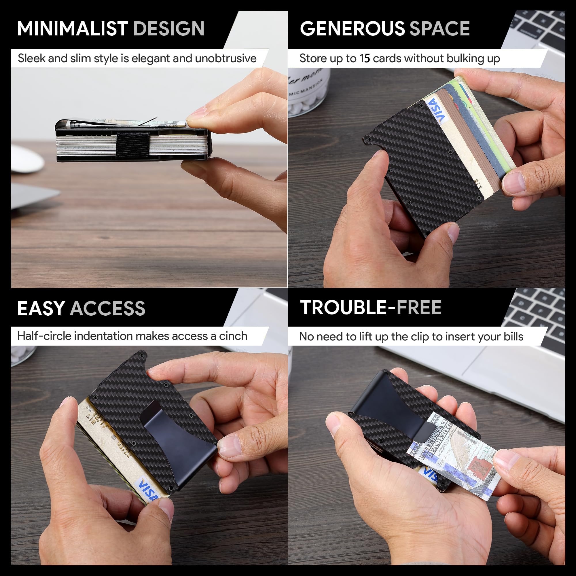 กระเป๋าสตางค์คาร์บอนไฟเบอร์, ก - Travel Wallet Slim บทวิจารณ์และราคา