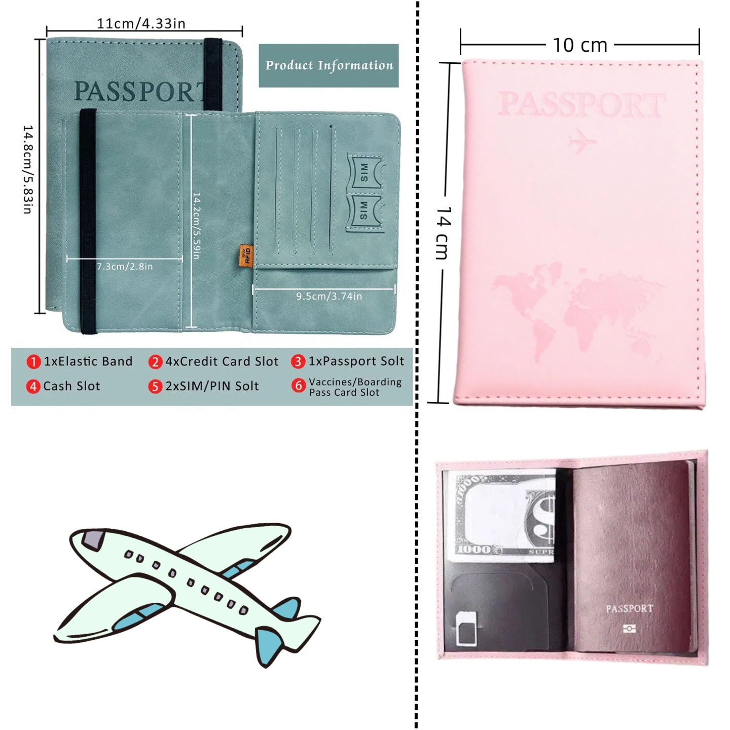 ปกหนังสือเดินทาง RFID สไตล์วิน - Travel Accessories Rfid บทวิจารณ์และราคา
