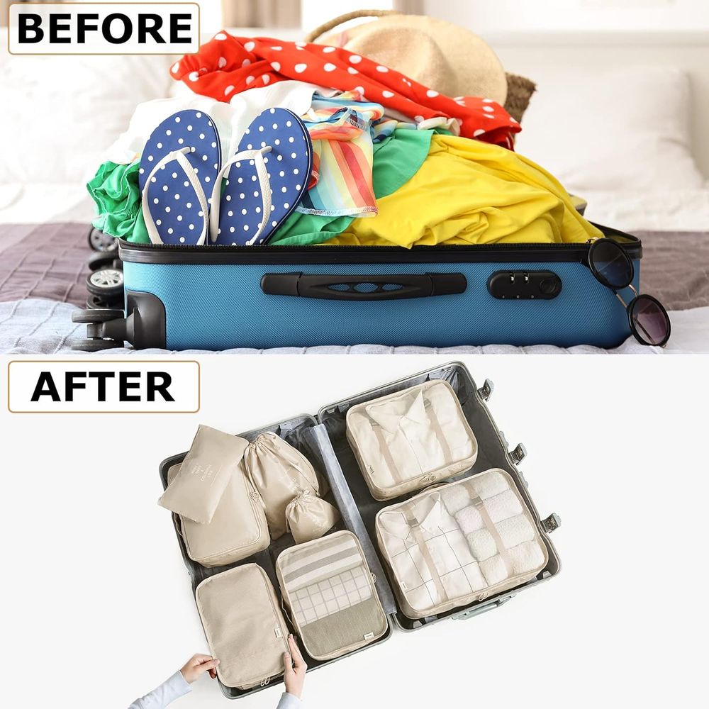 ชุดกระเป๋าจัดระเบียบสำหรับเดิน - Travel Accessories Toiletry Bag บทวิจารณ์และราคา
