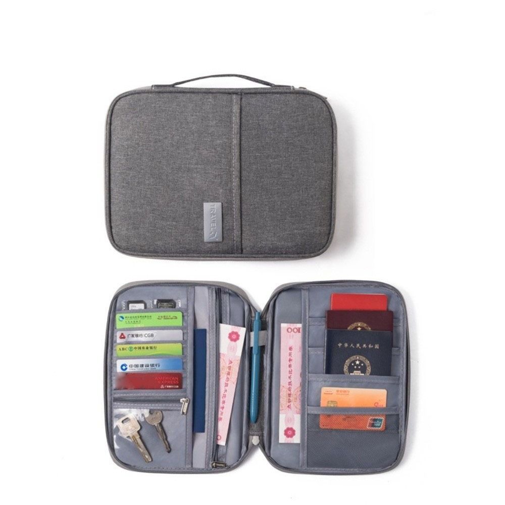 กระเป๋าใส่หนังสือเดินทางสีทึบส - Travel Accessories Bag For Men บทวิจารณ์และราคา