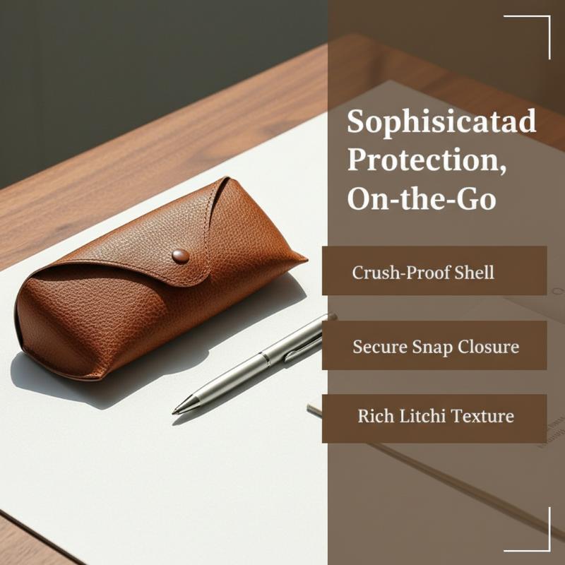 กล่องใส่แว่นตาหนัง PU ขนาดกะทั - Travel Accessories Pouch For Men บทวิจารณ์และราคา