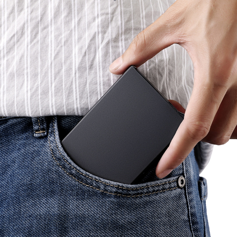 กระเป๋าใส่บัตรอลูมิเนียมป้องกั - Travel Wallet Slim บทวิจารณ์และราคา