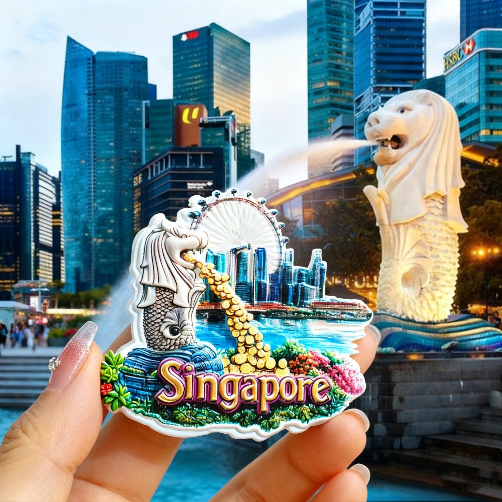 แม่เหล็กติดตู้เย็นสิงคโปร์ 1 ช - Travel Accessories Singapore บทวิจารณ์และราคา